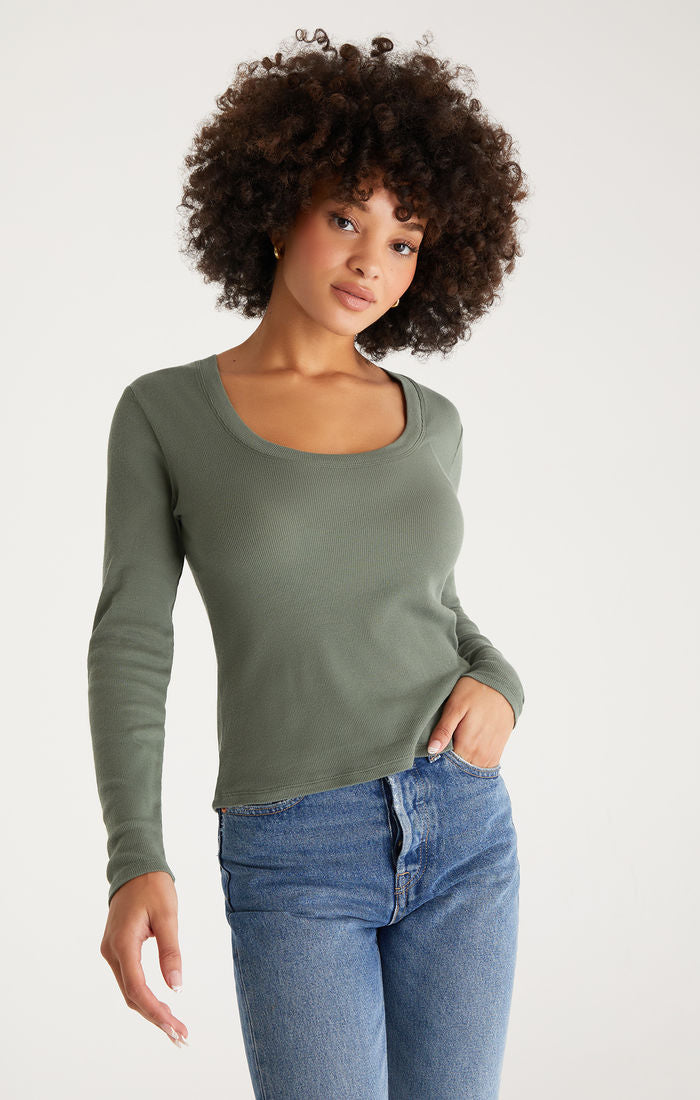 Sirena Rib Long Sleeve Tee