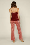 Velvet Cowl Neck Cami