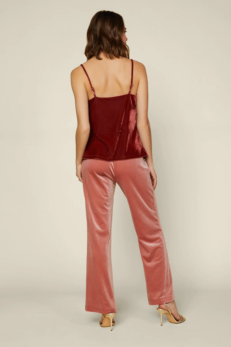 Velvet Cowl Neck Cami