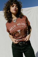 Willie Nelson Whiskee Label Tour Tee