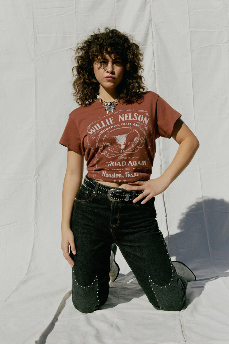 Willie Nelson Whiskee Label Tour Tee