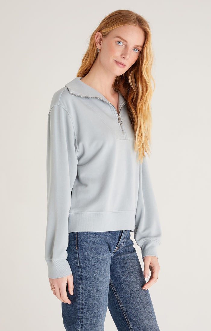 Relaxed Half Zip Sweatshirt