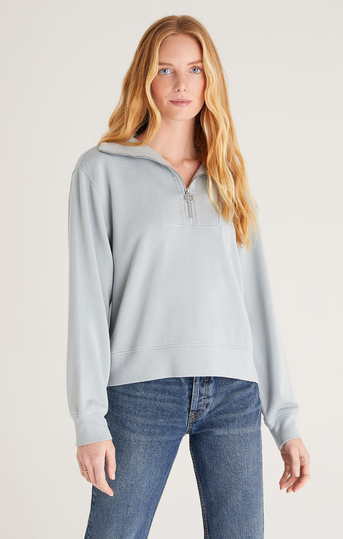 Relaxed Half Zip Sweatshirt